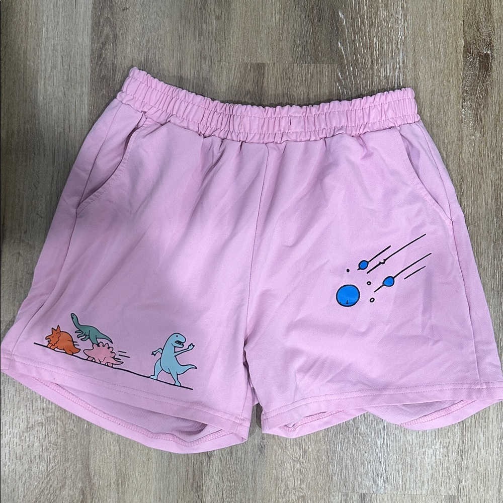 NFINITY Light Pink Ruffled Shorts